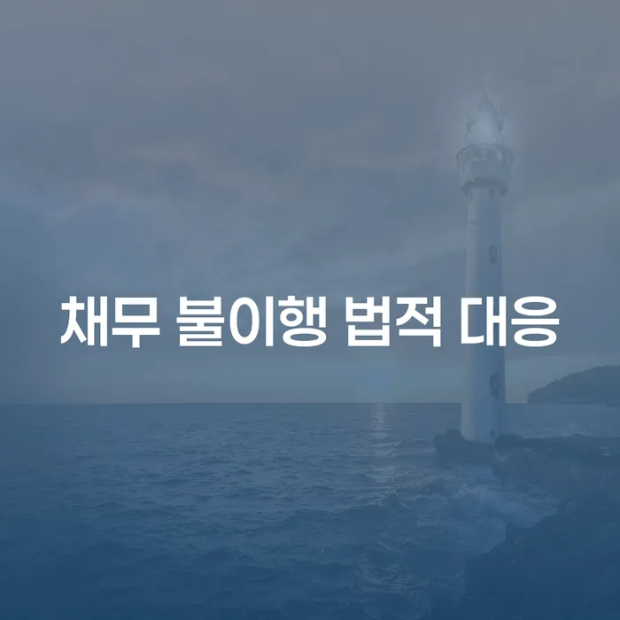 채무 불이행 상황, 법적 대응은 어떻게 해야 할까요?