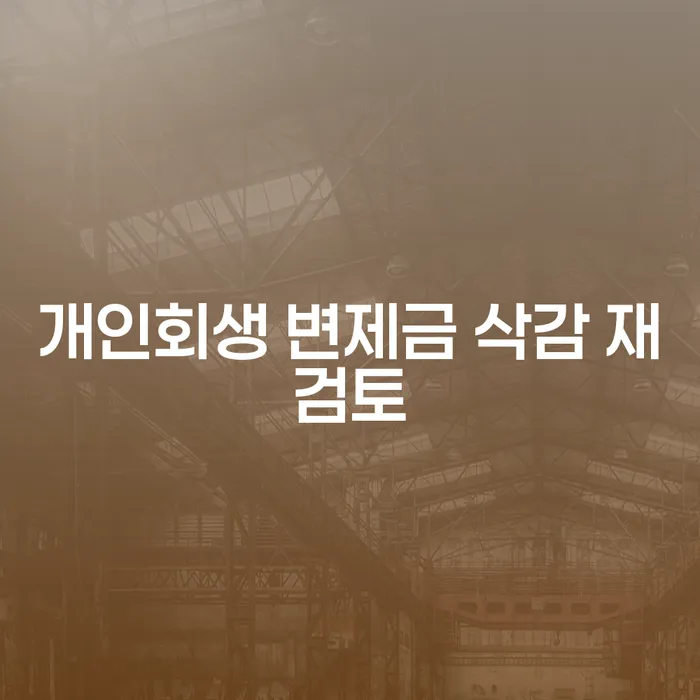 개인회생 변제금 삭감 재검토: 지금 당신이 알아야 할 모든 것