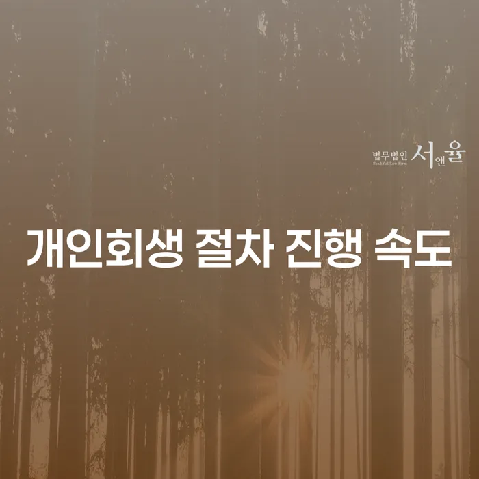개인회생 절차 얼마나 빨리 진행될 수 있을까요?