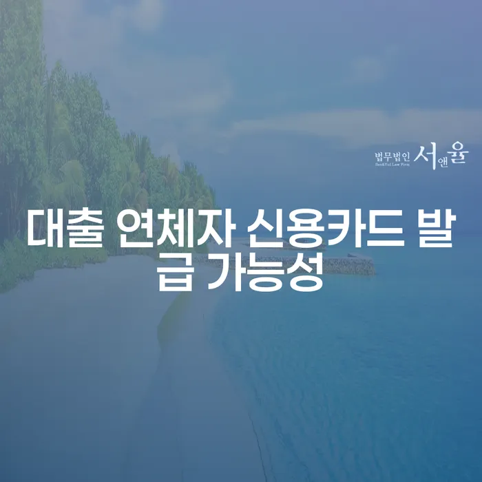 대출 연체자, 신용카드 발급이 가능할까요?